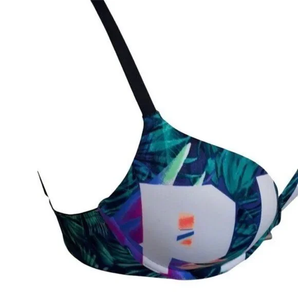 PINK Victoria's Secret Wear Everywhere Push-Up Bra Tropical Print 32C - Picture 2 of 7